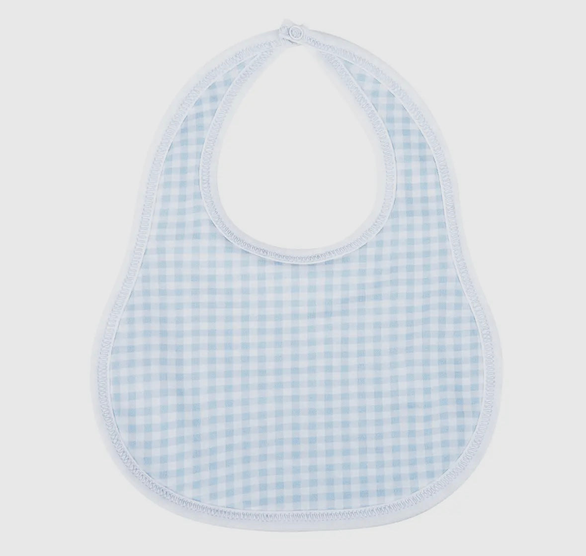 Blue Gingham Bib