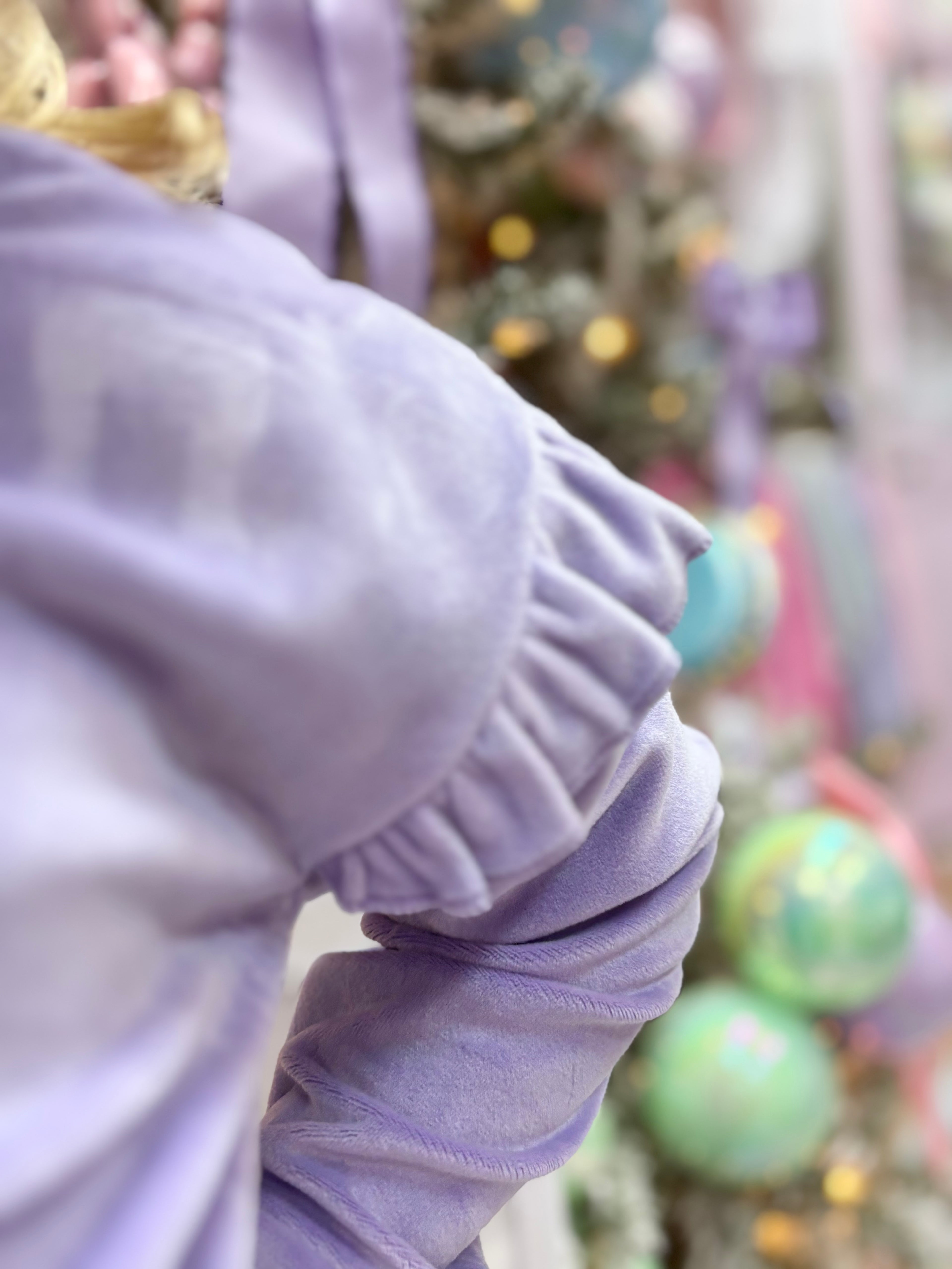 Paisley Purple Velour Hoodie Pants Set