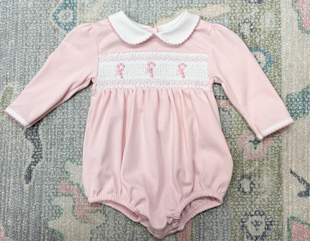 Sweet Peppermint Smocked Bubble