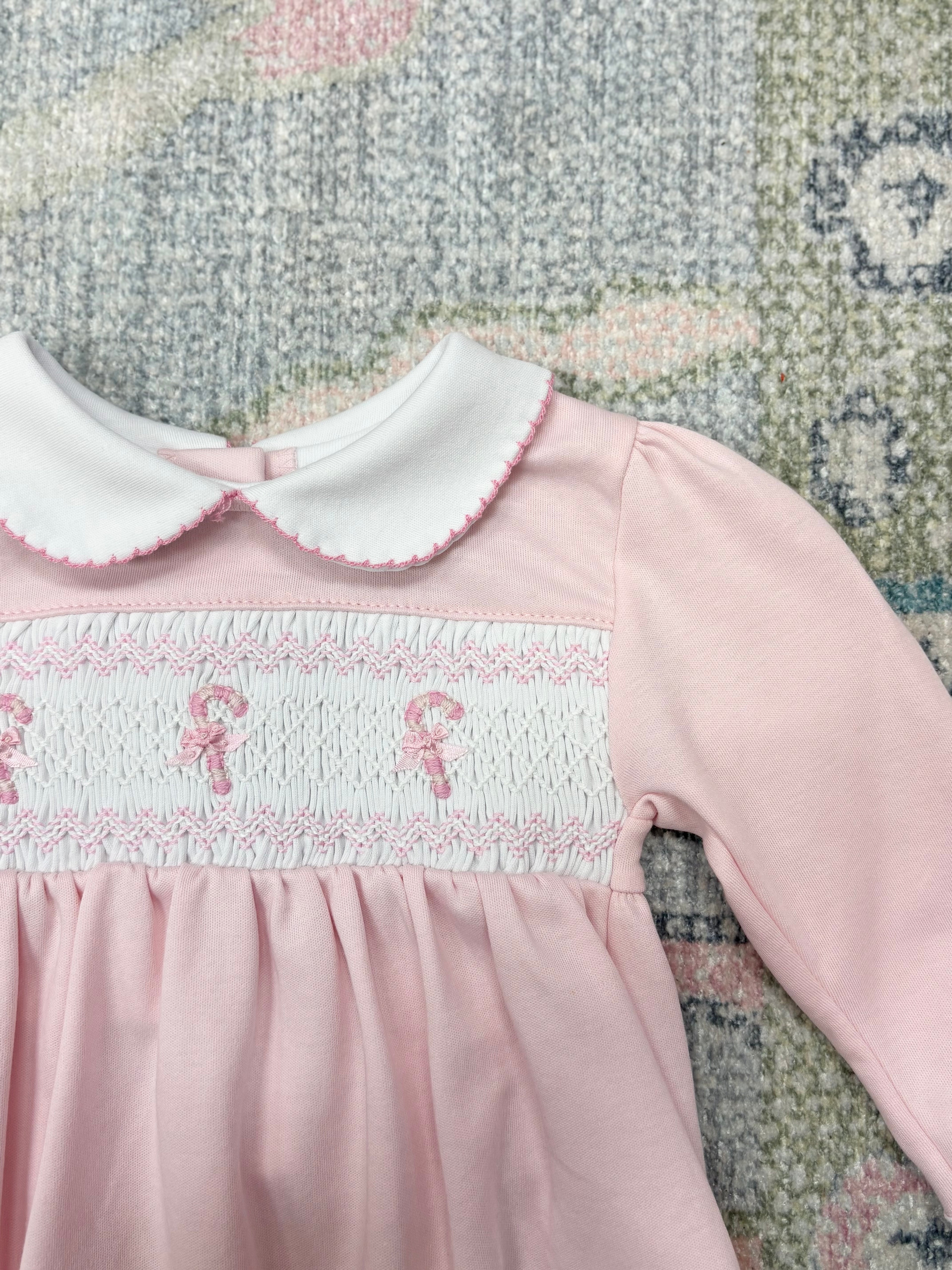 Sweet Peppermint Smocked Bubble