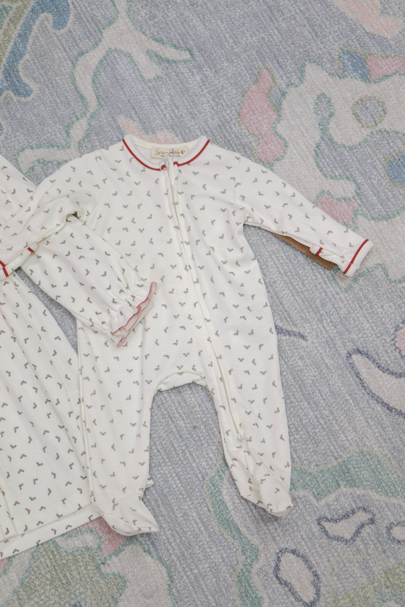 Winter Berries Zip Footie