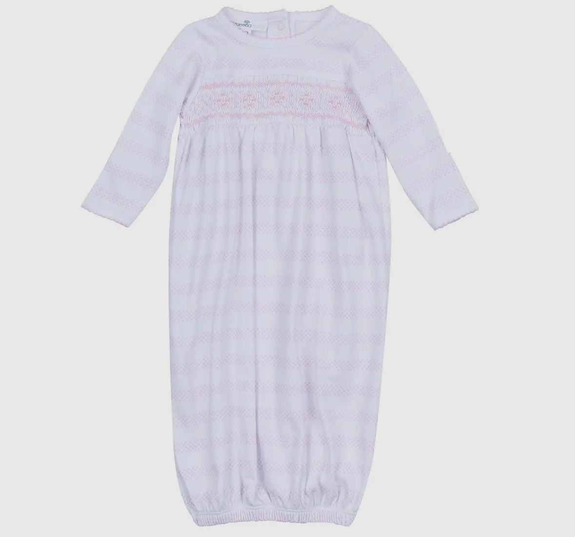 Baby of Mine Smocked Pink Gown