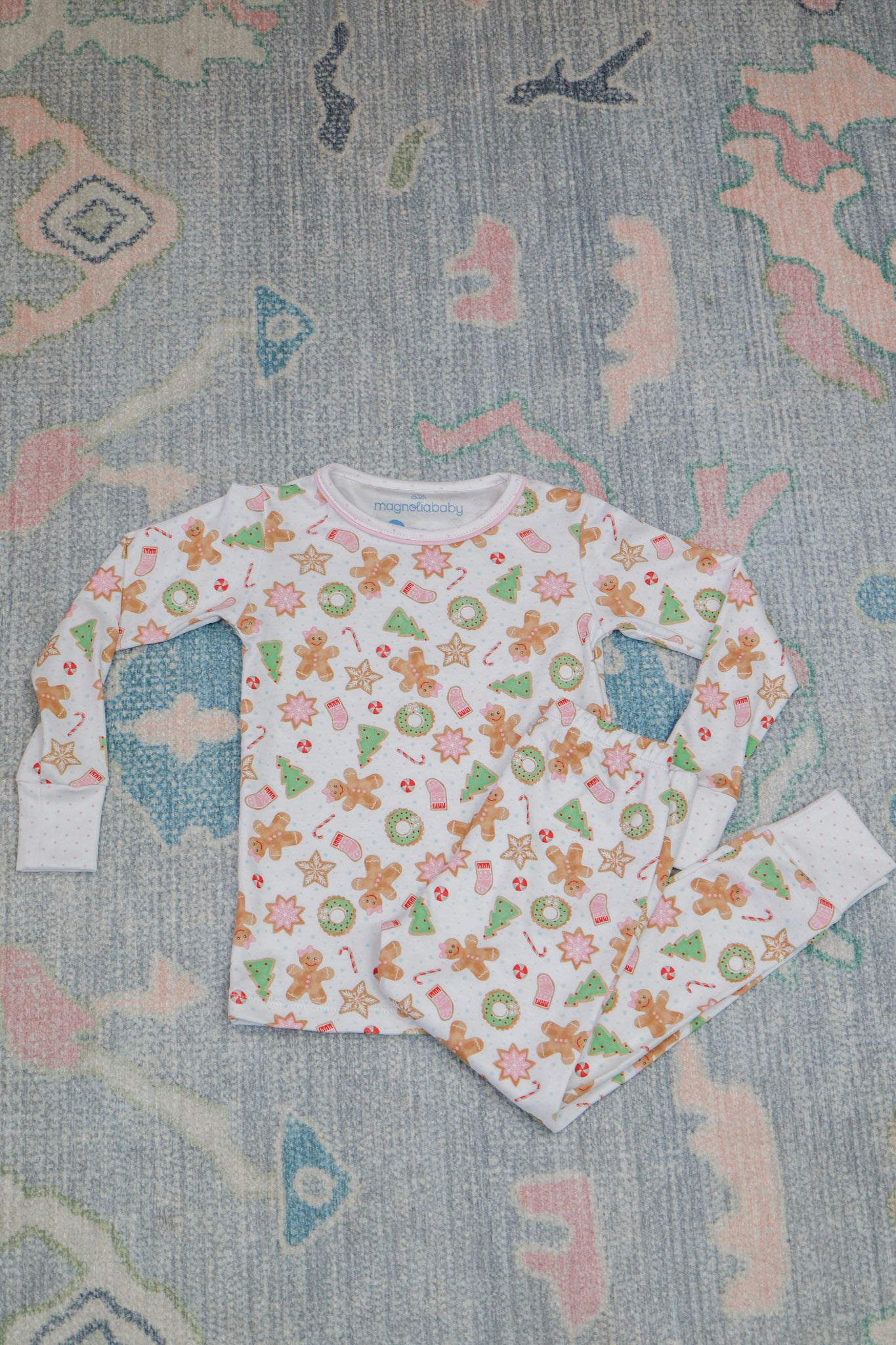 Frosted Wonderland Long Pajamas - Pink