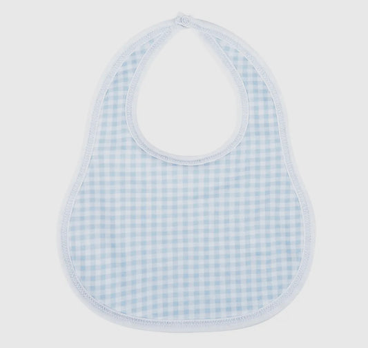 Blue Gingham Bib