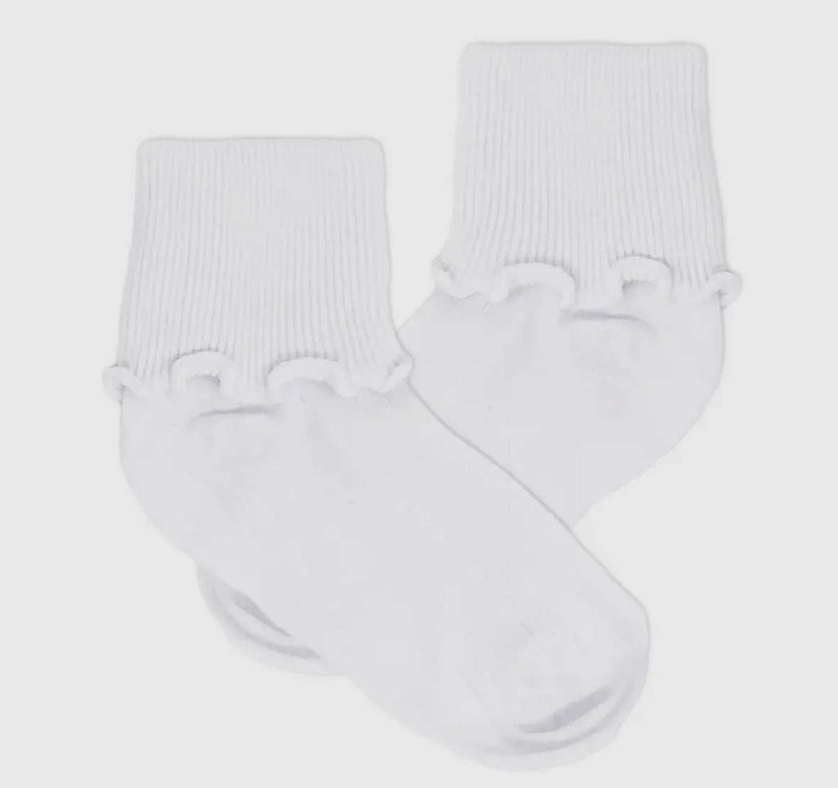 Carson Elizabeth White Ripple Socks