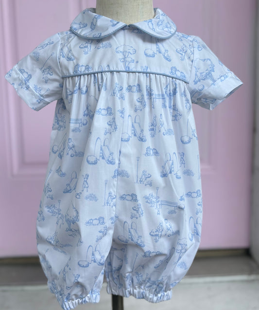 Toile de Jouy Blue Charles Short