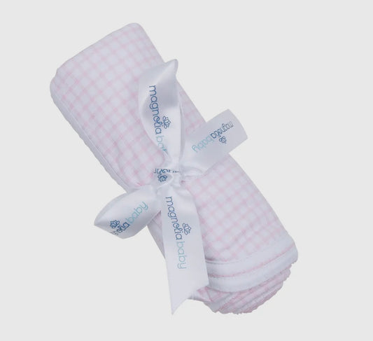 Peek-A-Boo Light Pink Receiving Blanket