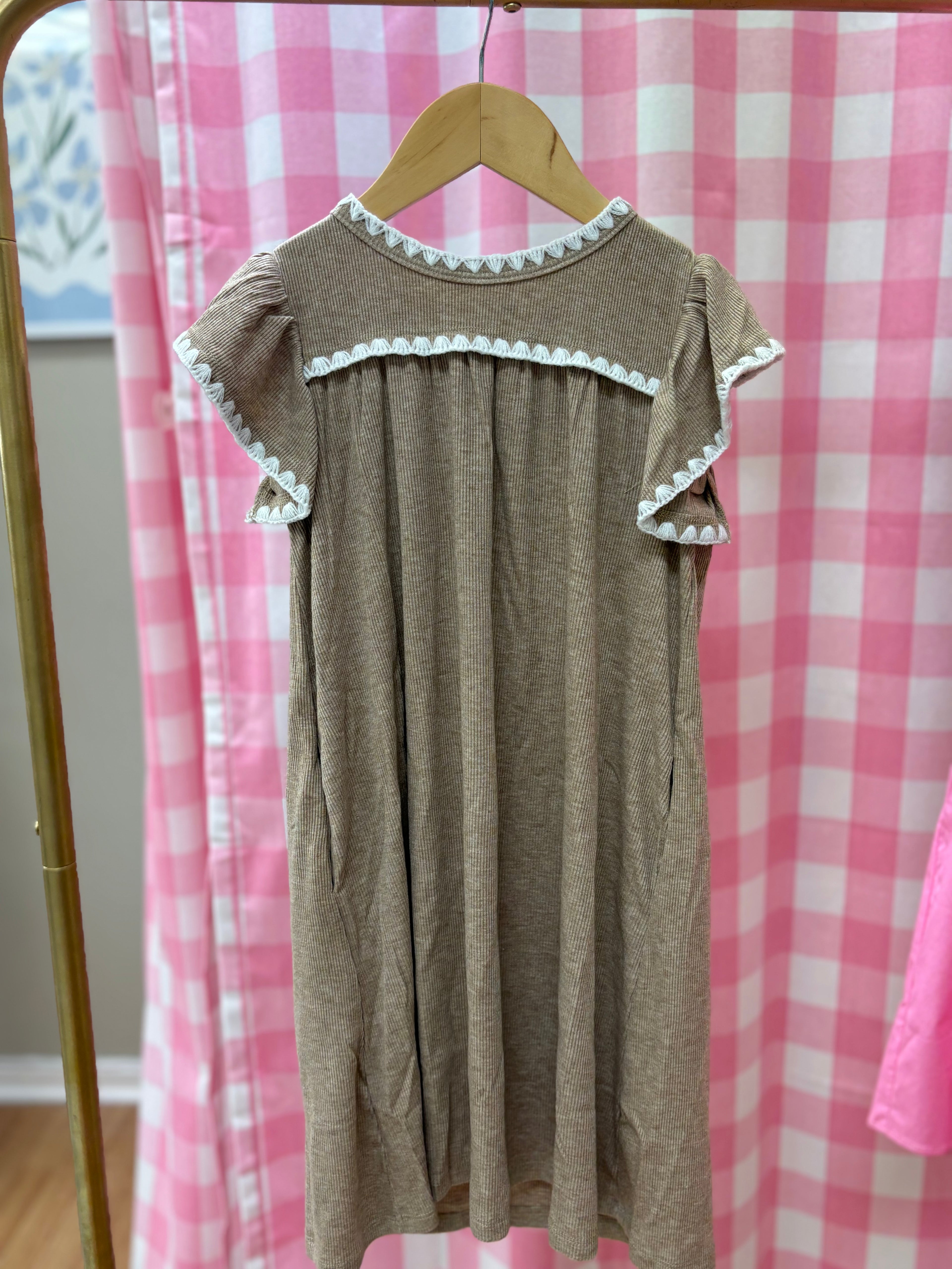 Addison Taupe Knit Dress