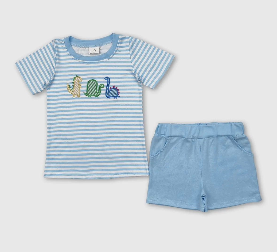 Boys Dino Set Shorts/Shirt