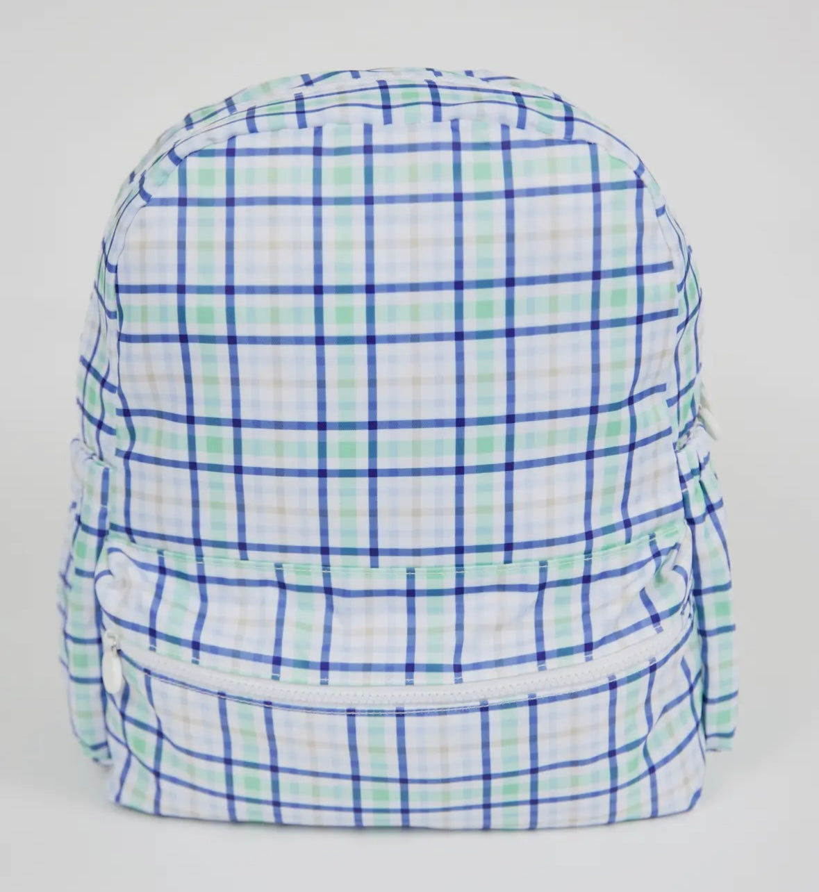 Navy & Green Plaid Toddler Back Pack